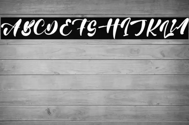 Glenn Harry Font examples