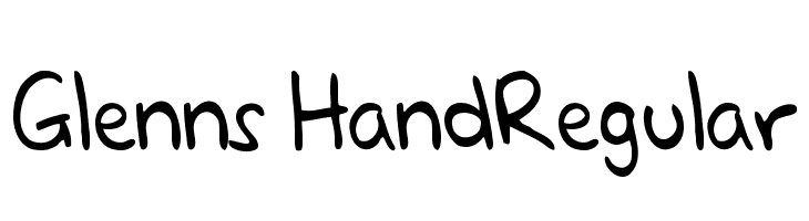 Glenns HandRegular Font
