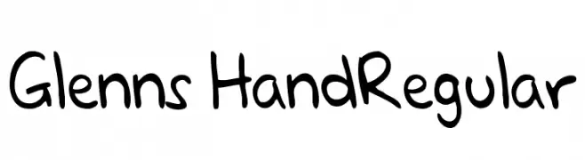 Glenns HandRegular  Fuentes Gratis Descargar