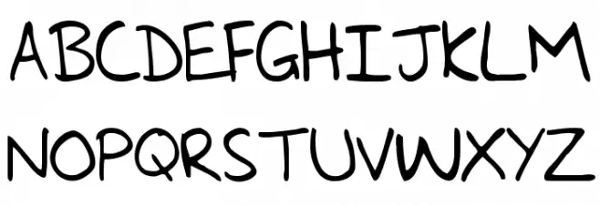 Glenns HandRegular Шрифта ВЕРХНИЙ