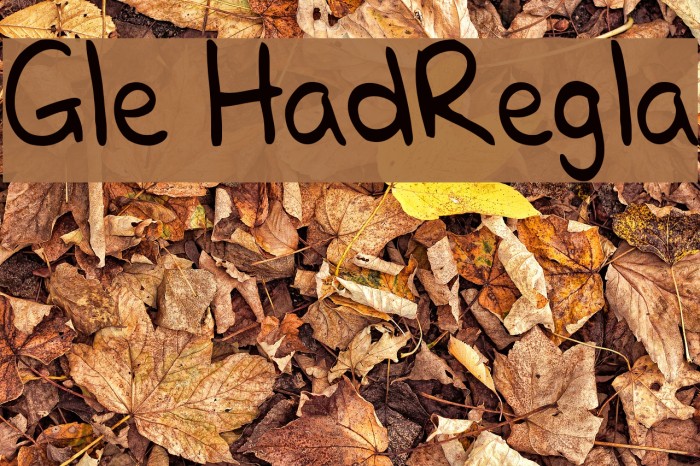 Glenns HandRegular Font examples