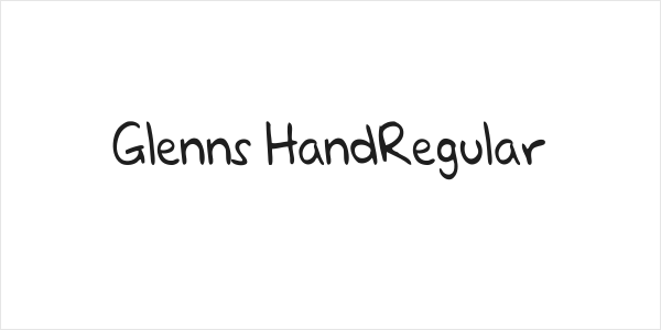 Glenns HandRegular Logo