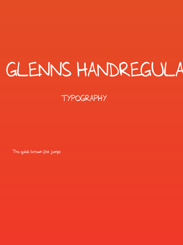 Glenns HandRegular Poster