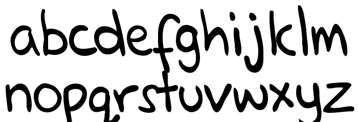 Glenns HandRegular Font LOWERCASE