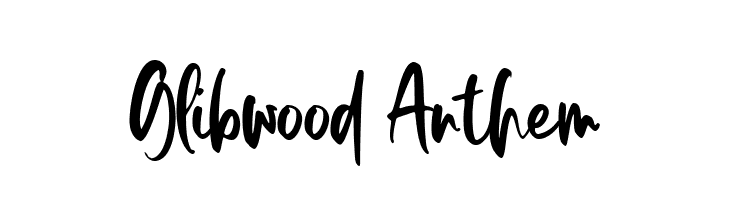 Glibwood Anthem  font caratteri gratis