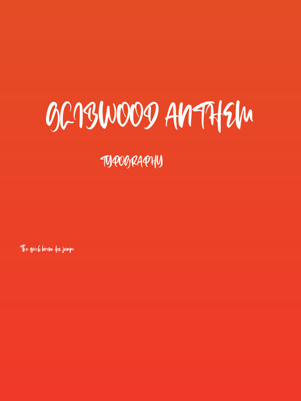 Glibwood Anthem Poster