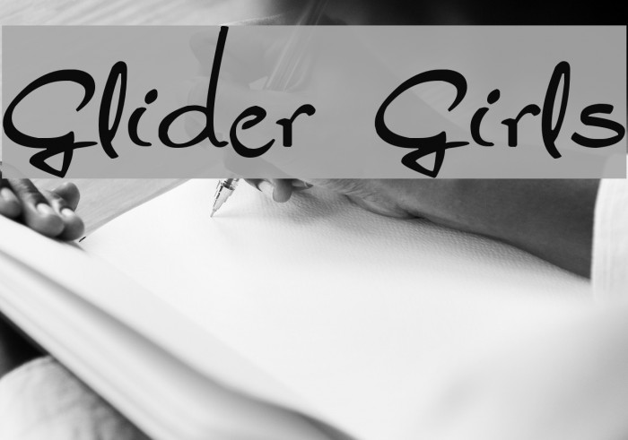 Glider Girls Font examples