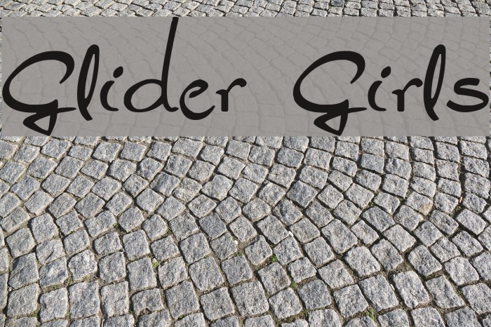 Glider Girls Font examples