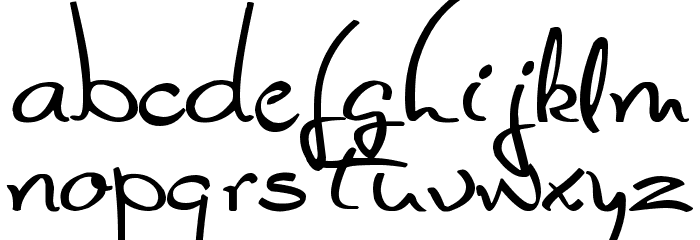 Glider Girls Font LOWERCASE