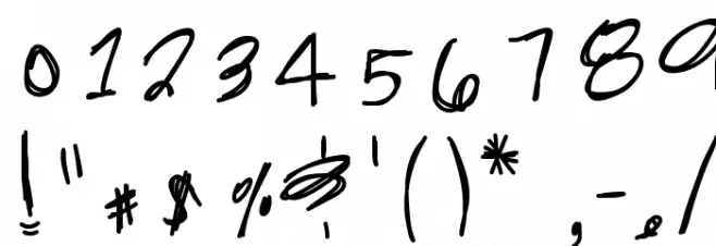 GliiterKitty Font OTHER CHARS