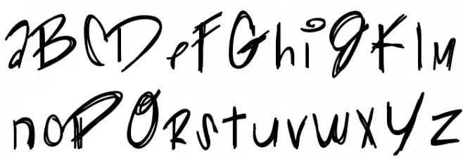 GliiterKitty Шрифта ВЕРХНИЙ