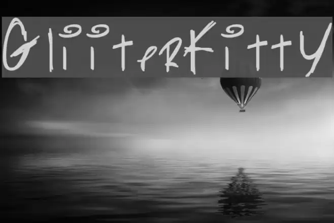 GliiterKitty Font examples