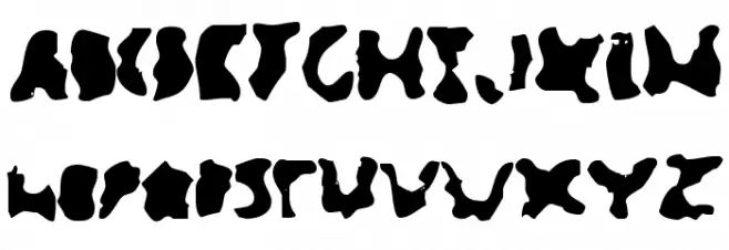 Glimmer Schriftart Groß