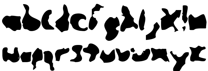 Glimmer Font LOWERCASE