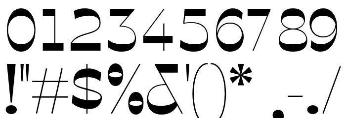 Glimpse Demo Font OTHER CHARS