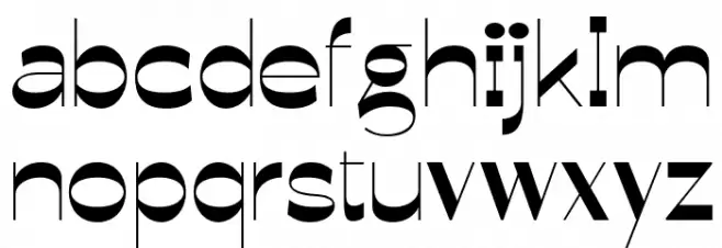 Glimpse Demo फ़ॉन्ट लोअरकेस