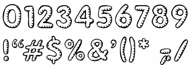 Glimstick Schriftart Anderer Schreiben