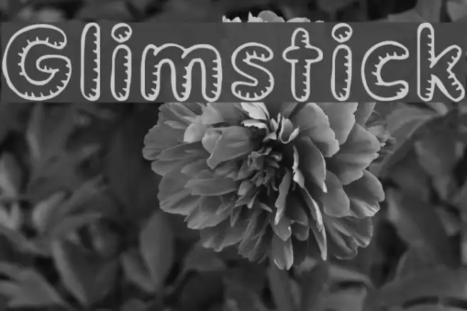 Glimstick Schriftart examples