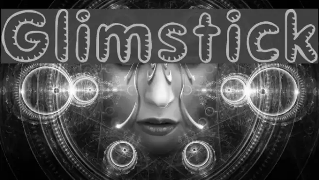 Glimstick Schriftart examples