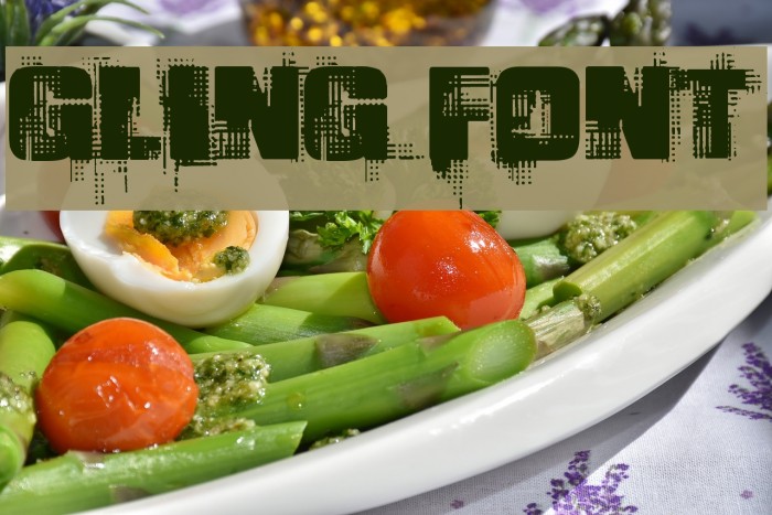 Gling Font examples