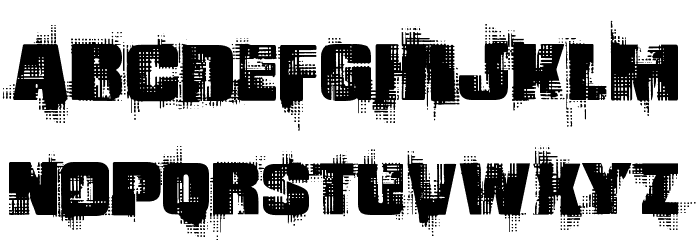 Gling Font LOWERCASE