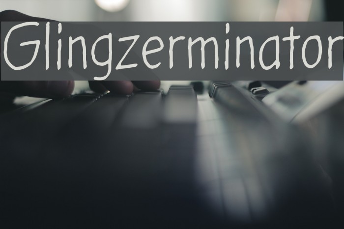 Glingzerminator Font examples