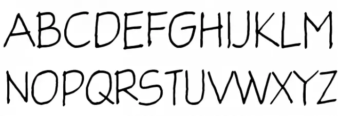 Glingzerminator Schriftart Groß
