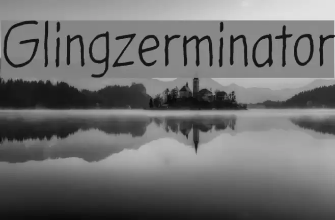 Glingzerminator Font examples