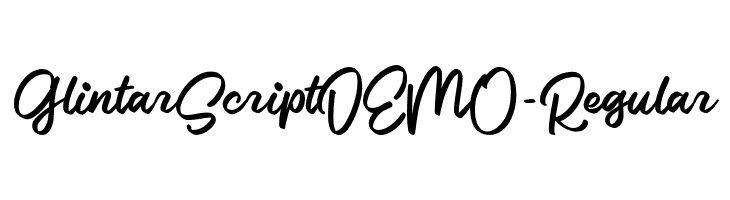 GlintarScriptDEMO-Regular  Frei Schriftart Herunterladen