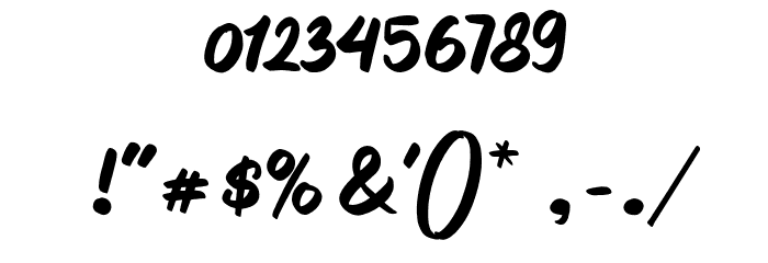 GlintarScriptDEMO-Regular Font OTHER CHARS