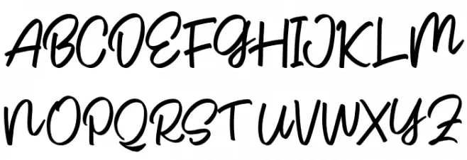 GlintarScriptDEMO-Regular Schriftart Groß
