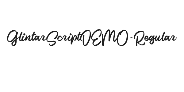 GlintarScriptDEMO-Regular Logo