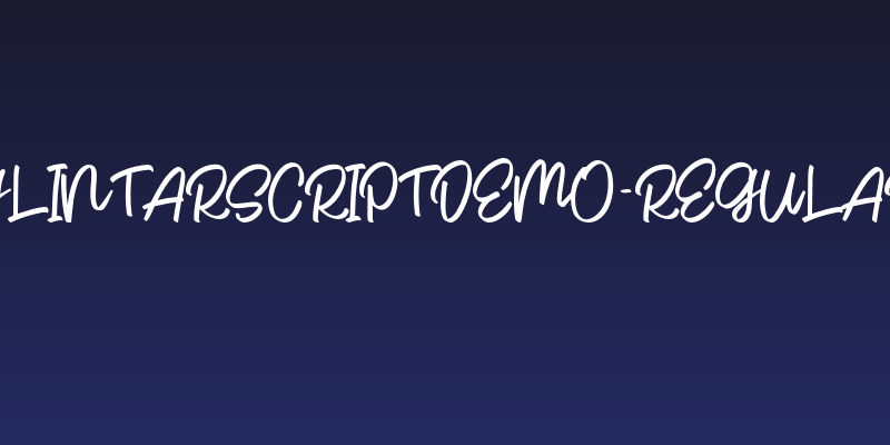 GlintarScriptDEMO-Regular Social Header