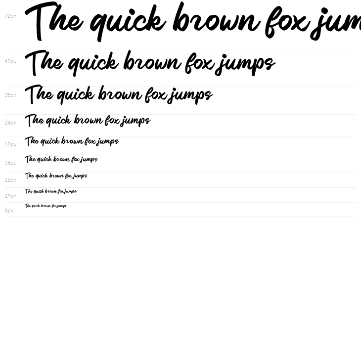 GlintarScriptDEMO-Regular Waterfall