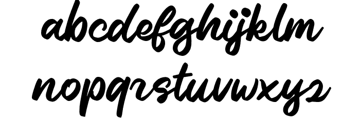 GlintarScriptDEMO-Regular Font LOWERCASE