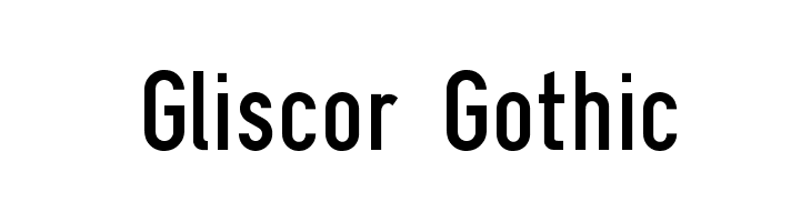 Gliscor Gothic Font