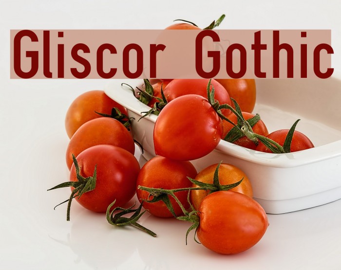 Gliscor Gothic Font examples