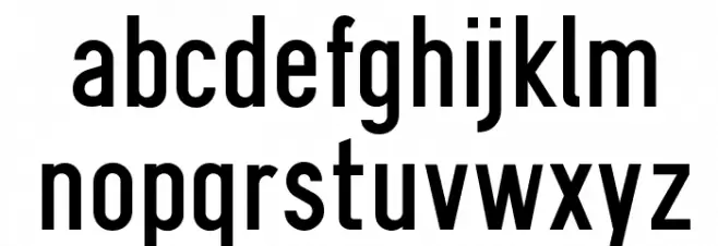 Gliscor Gothic फ़ॉन्ट लोअरकेस