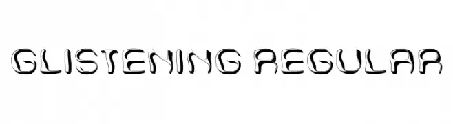 Glistening Regular  Скачать бесплатные шрифты