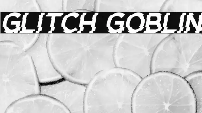 Glitch Goblin Font examples