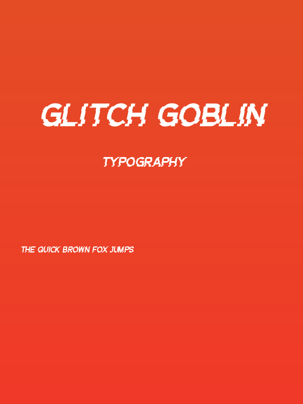 Glitch Goblin Poster