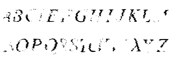 Glitch Gremlin Regular फ़ॉन्ट लोअरकेस