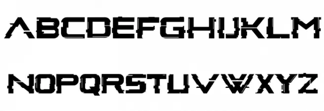Glitch Inside خط أحرف كبيرة