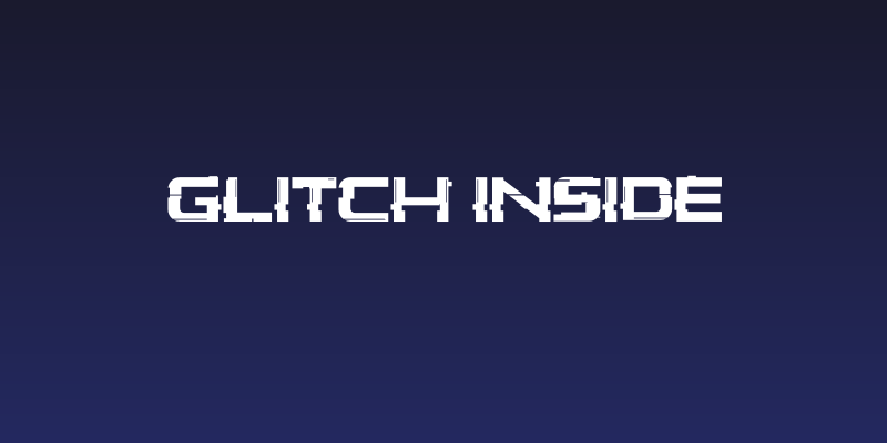Glitch Inside Social Header