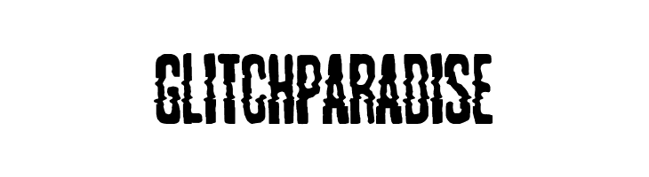 Glitch Paradise  Frei Schriftart Herunterladen