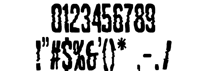 Glitch Paradise Font OTHER CHARS