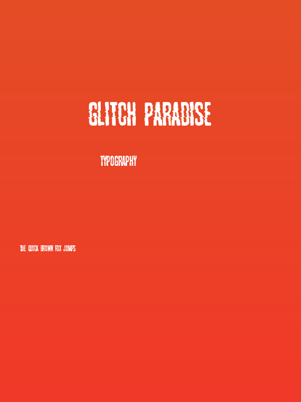 Glitch Paradise Poster