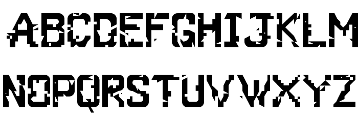 Glitch Regular Font OTHER CHARS