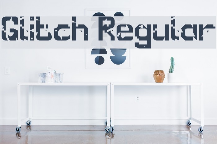 Glitch Regular Font examples