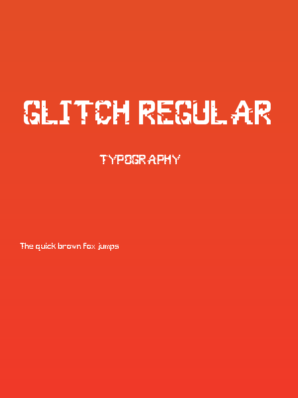 Glitch Regular Poster
